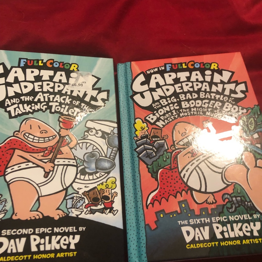 Captain underpants books. Brand new. Published in 1999 and 2003.